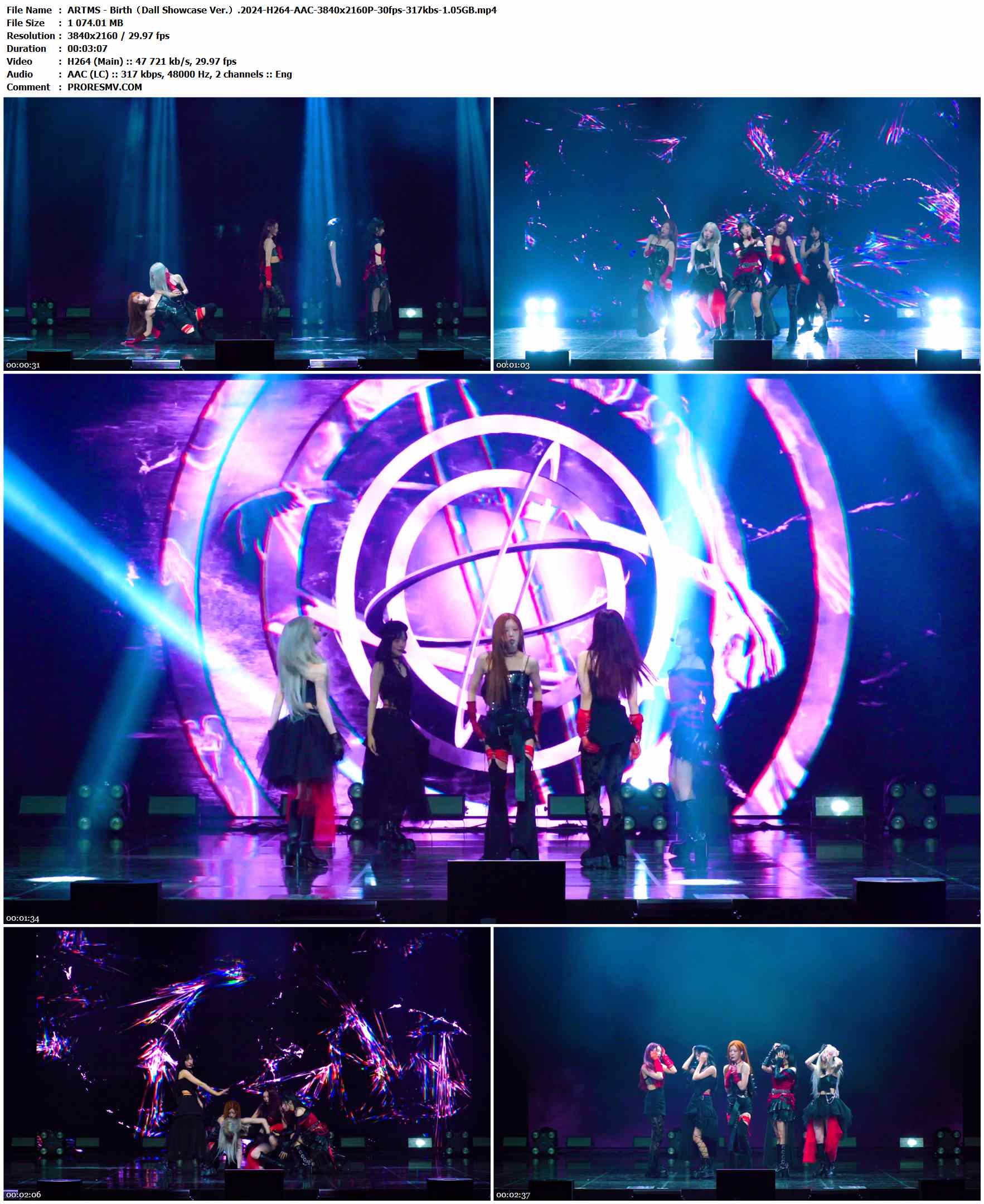 ARTMS - Birth（Dall Showcase Ver.）.2024-H264-AAC-3840x2160P-30fps-317kbs-1.05GB官方MV_高清MV
